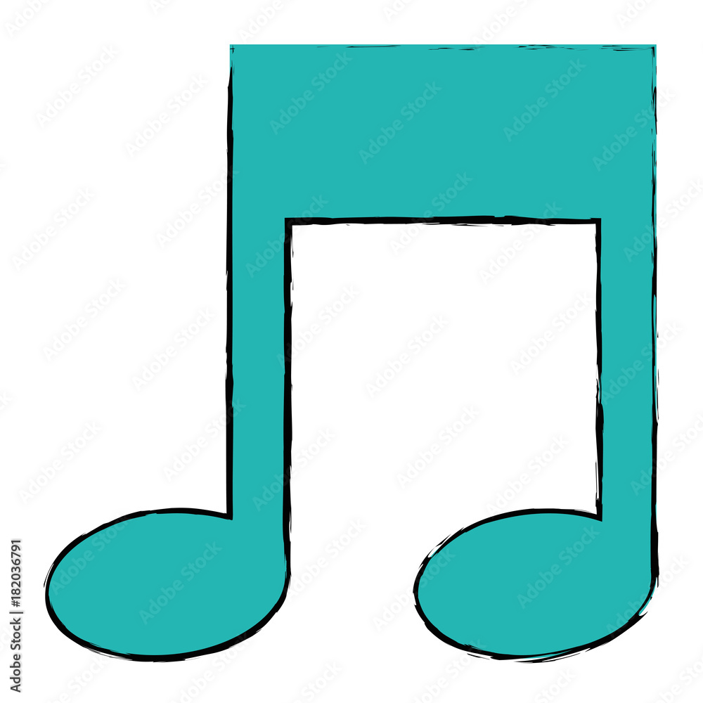 music note isolated icon vector illustration design music note isolated icon vector illustration design