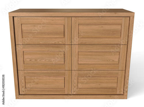 Large wooden chest of drawers