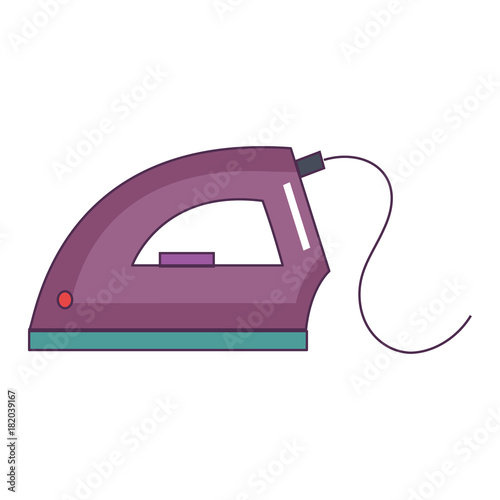 iron clothes isolated icon vector illustration design