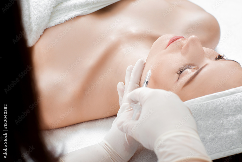 woman getting injection