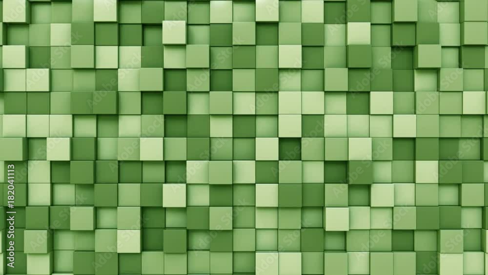 Moving light green cubes motion background, seamless loop Moving light green cubes motion background, seamless loop