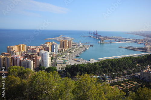 Veduta del porto di Malaga