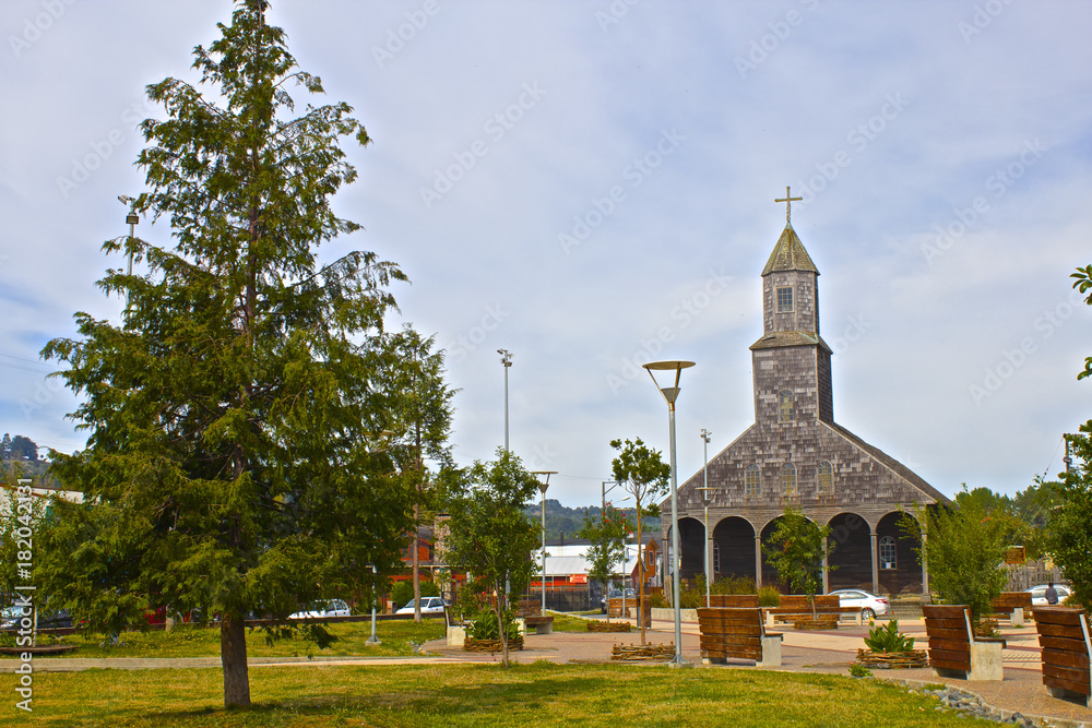 Fototapeta premium 【チリの世界遺産】チロエの教会群