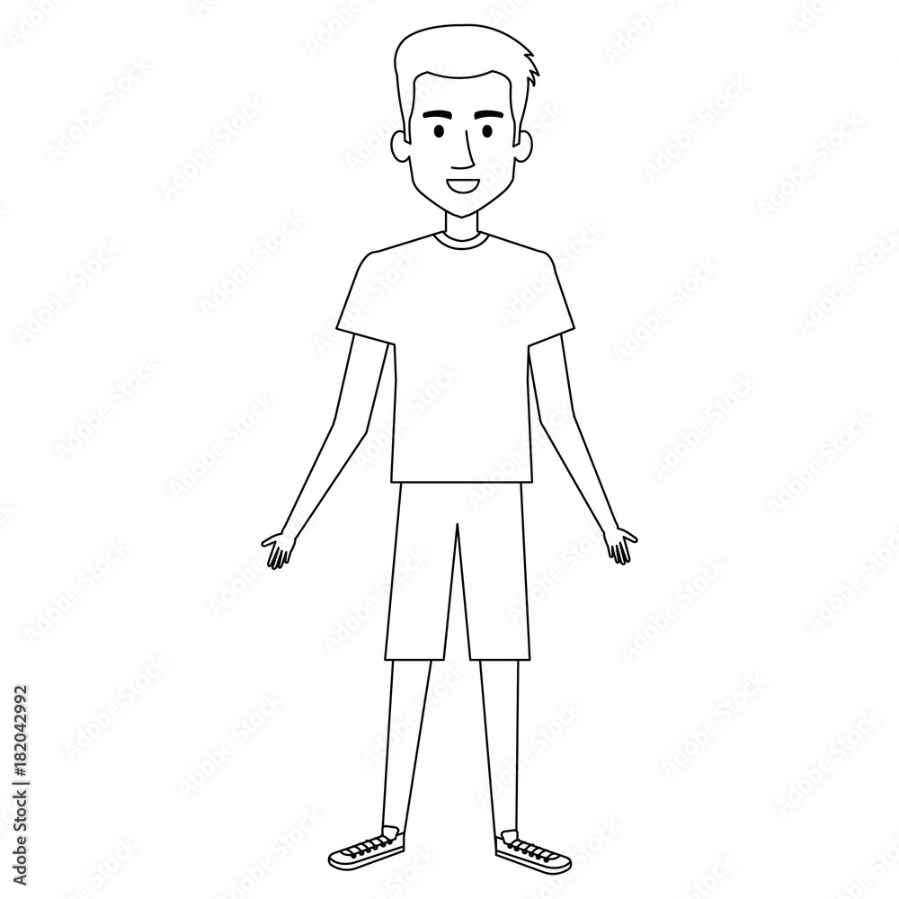 young man avatar character vector illustration design young man avatar character vector illustration design