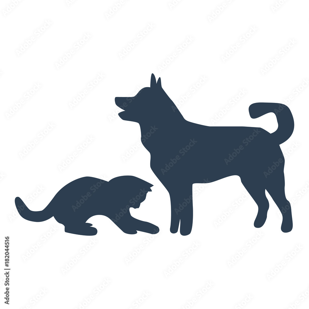 Friends Pet Icon on white background.
