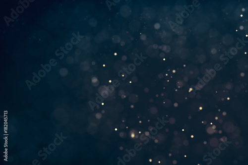 Glitter lights defocused background. Bokeh dark illustration