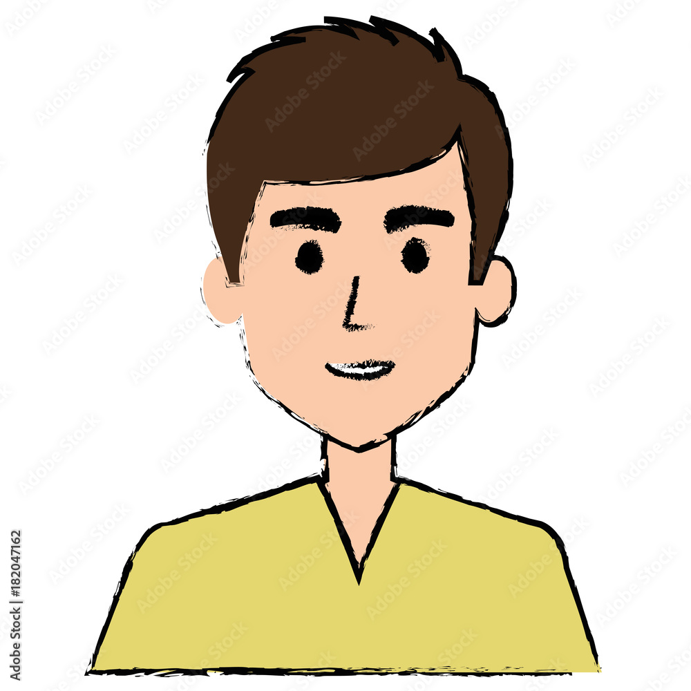 young man avatar character vector illustration design young man avatar character vector illustration design