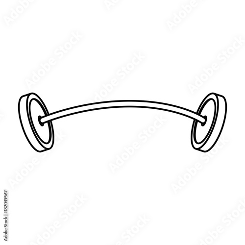 weight lifting device icon vector illustration design