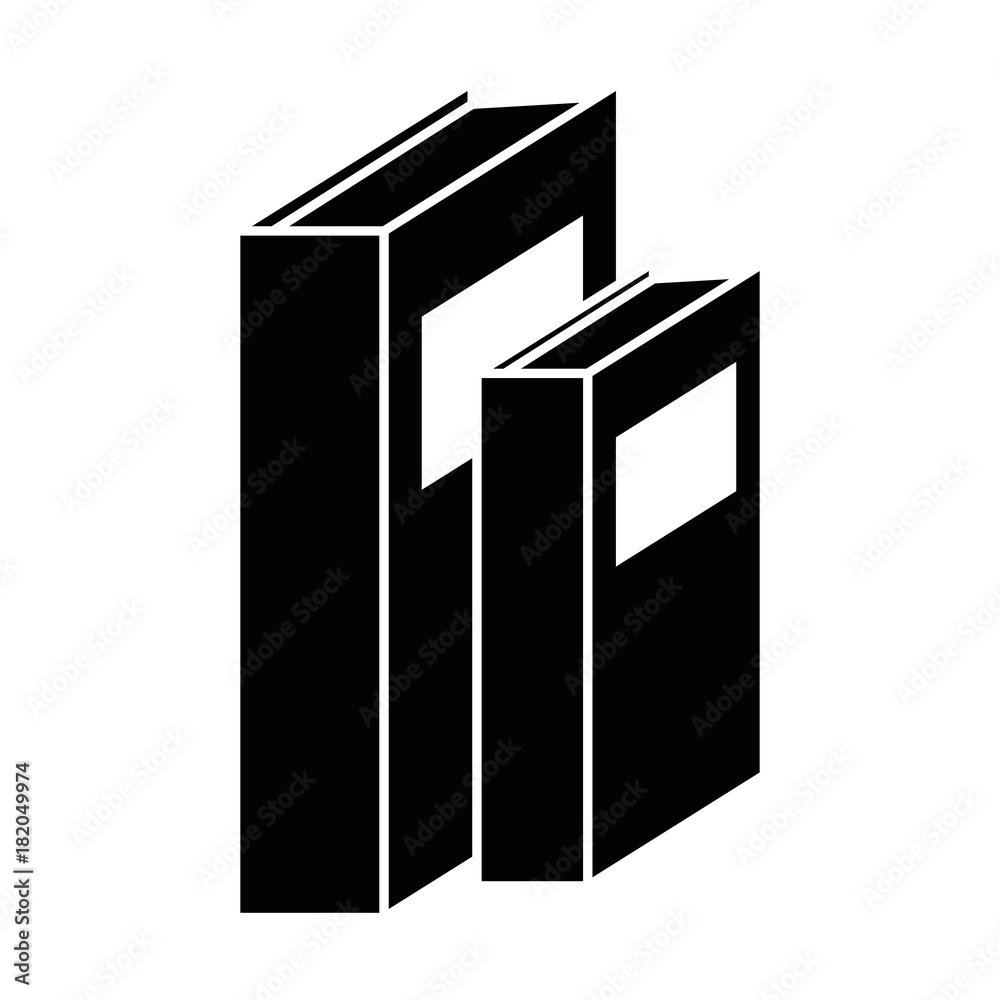 text books isolated icon vector illustration design text books isolated icon vector illustration design