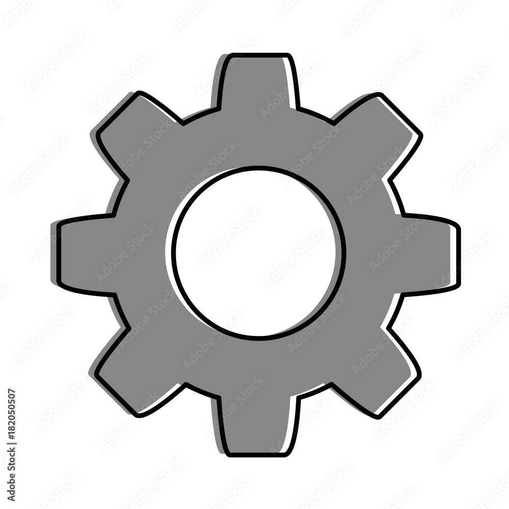 gear machine isolated icon vector illustration design gear machine isolated icon vector illustration design