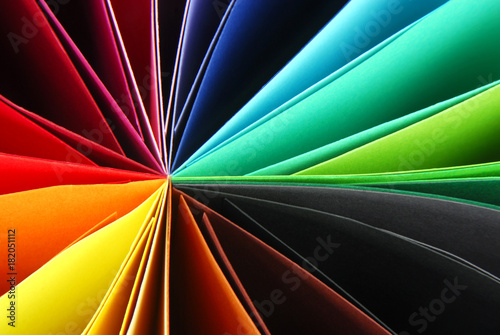 closeup of colorful paper texture