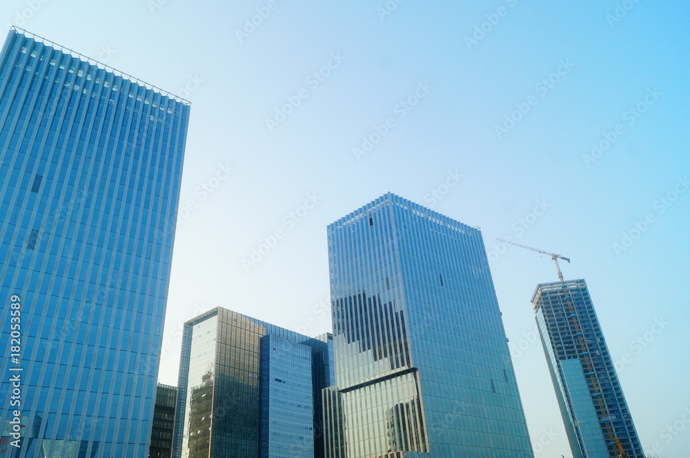Shenzhen, China: architectural landscape of Baoan seaside Plaza Shenzhen, China: architectural landscape of Baoan seaside Plaza