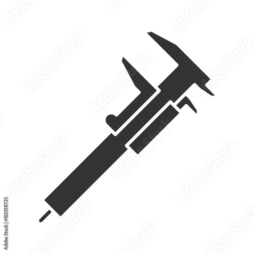 Slide gauge glyph icon