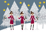 冬のイメージ。音楽。聖歌。讃美歌。クリスマスコンサート。