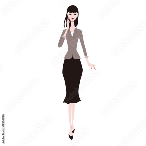 女性　全身　イラスト　セット
