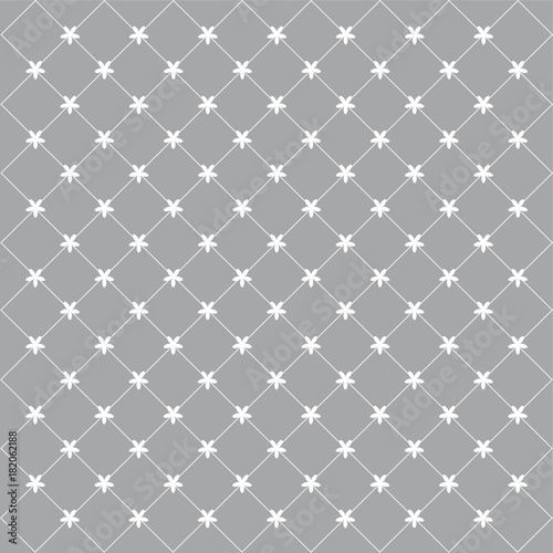 Pattern background of rhombuses and flowers 