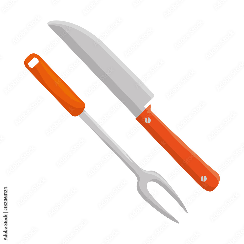 grill cutlery isolated icon vector illustration design grill cutlery isolated icon vector illustration design