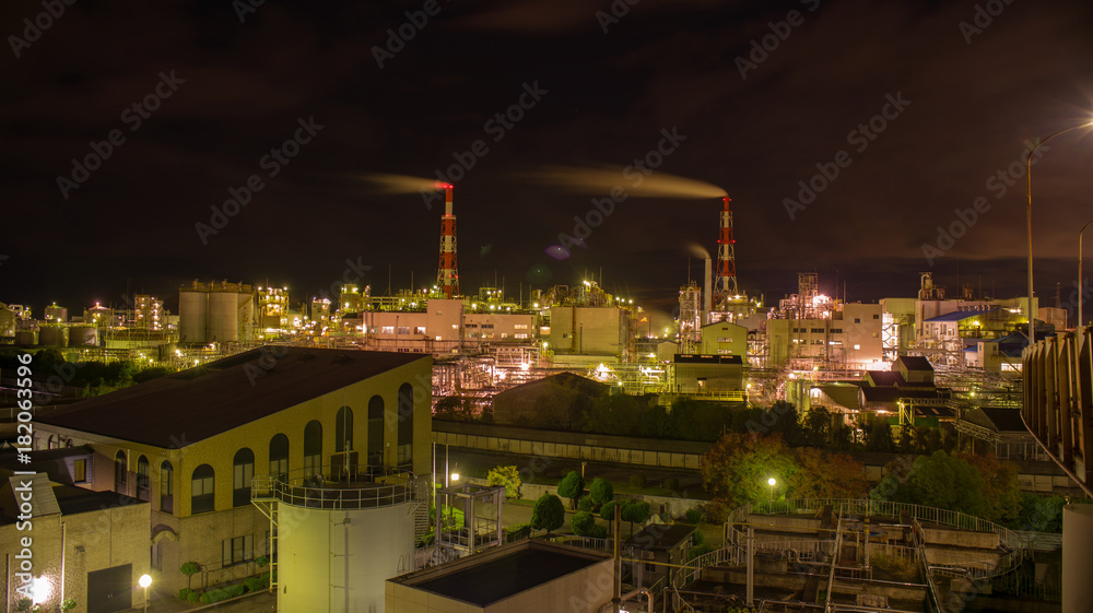 高砂市、加古川・工場夜景 高砂市、加古川・工場夜景