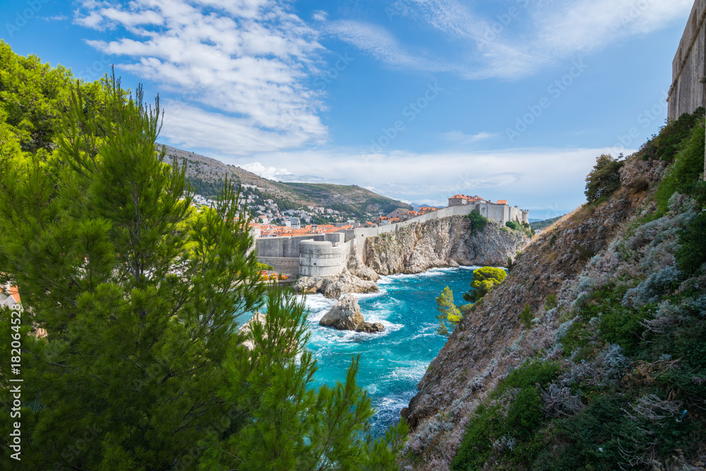 Wonderful city of Dubrovnik, Old town, Fortresses Lovrijenac and Bokar, Dubrovnik, Adriatic, Sea, Croatia, South Dalmatia, Europe