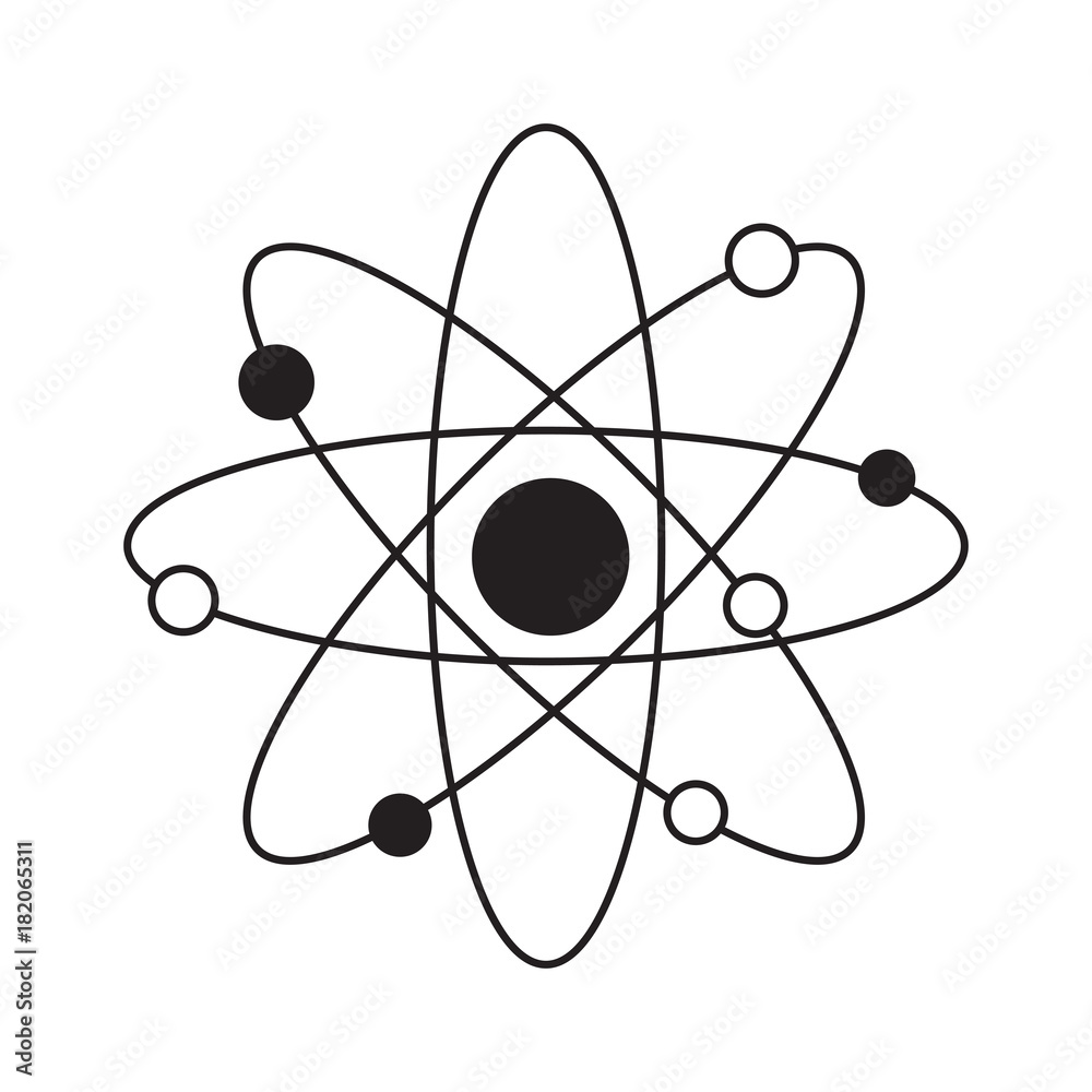 atom icon image - obrazy, fototapety, plakaty 
