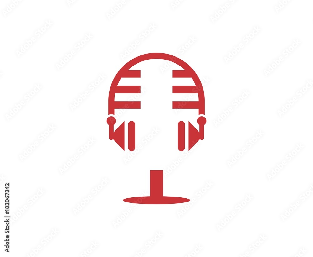 Fototapeta premium Microphone logo