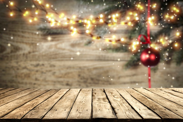 desk and x mas time 