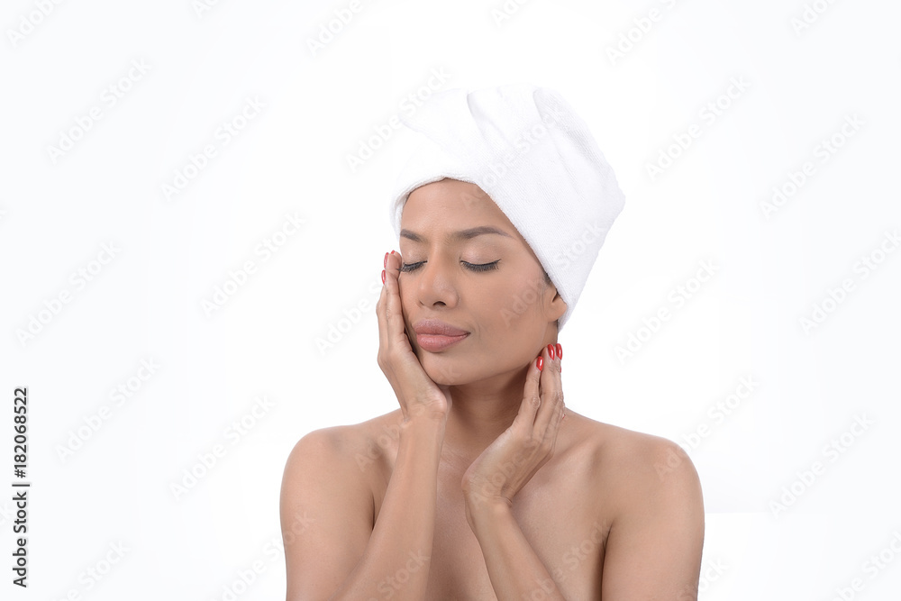 Portrait beautiful charming young woman fashion of business isolated white background. Concept nature emotion expression body language. Portrait beautiful charming young woman fashion of business isolated white background. Concept nature emotion expression body language.