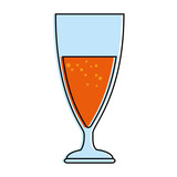 cup of champagne icon vector illustration design