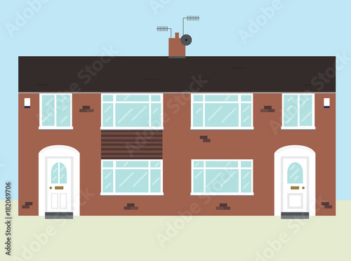 Typical 1960s Semi Detached UK House