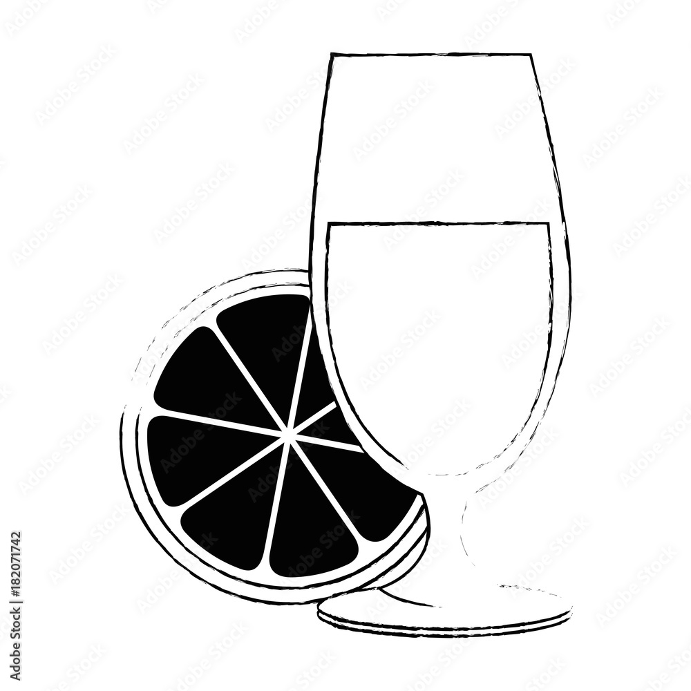 cup with orange juice vector illustration design cup with orange juice vector illustration design