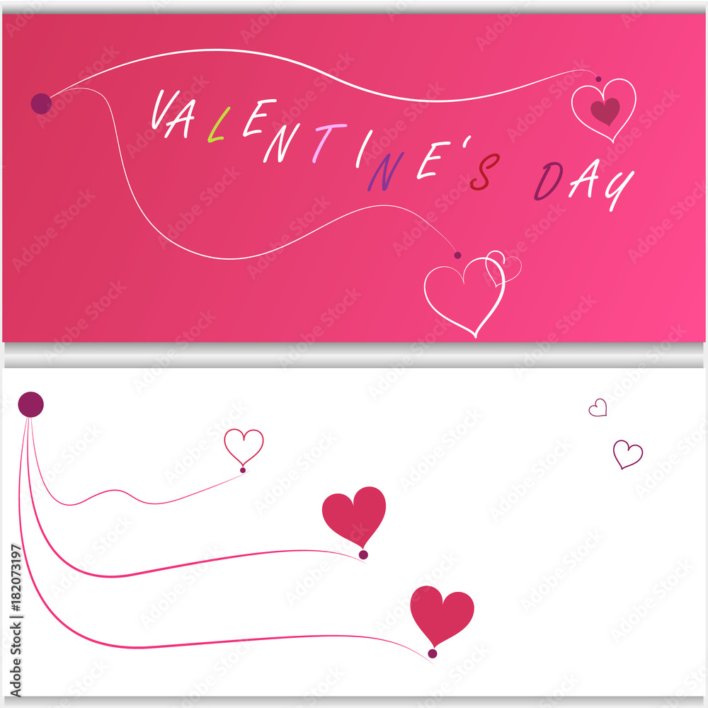 Vector background design for Valentine's day