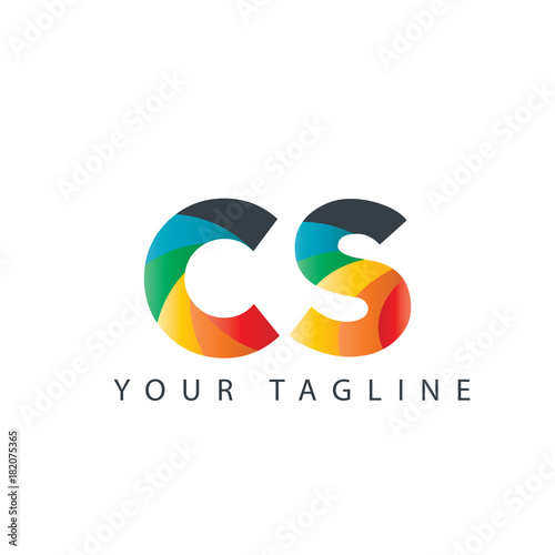 Initial Letter CS Design Logo