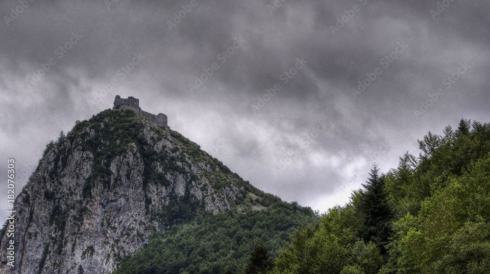 Château de Montségur, Ariège, France Château de Montségur, Ariège, France