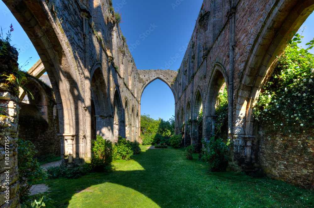 The abbey of Beauport, Paimpol, Brittany France