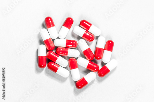 Red and White Capsules ( Pills )