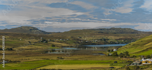 Carbost and Loch Harport, Isle of Skye, Scotland, UK