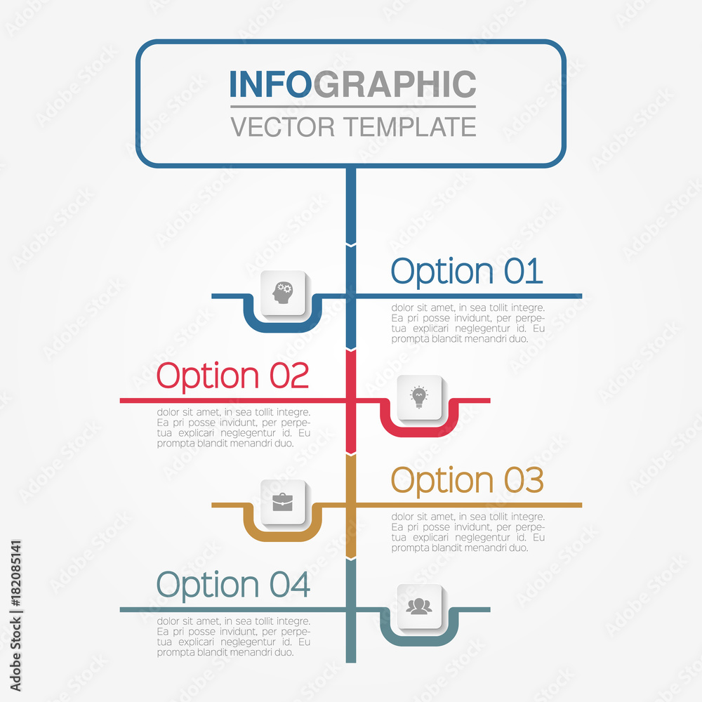 Vector infographic template for diagram, graph, presentation, chart, business concept with 4 options. Vector infographic template for diagram, graph, presentation, chart, business concept with 4 options.