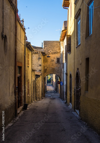 CITTADUCALE  Italy  - The historic center of an old and very little stone town in Sabina region  province of Rieti  central Italy
