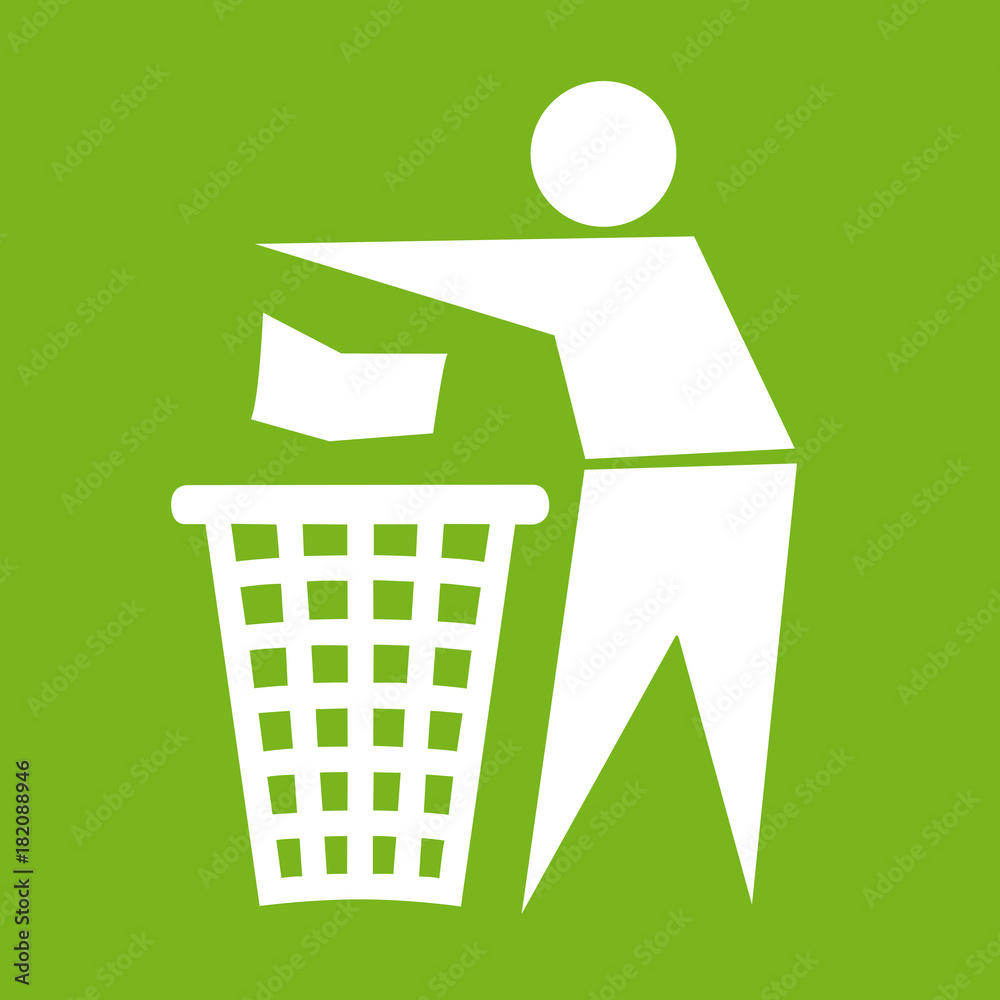 Throw away sign Stock Vector Adobe Stock