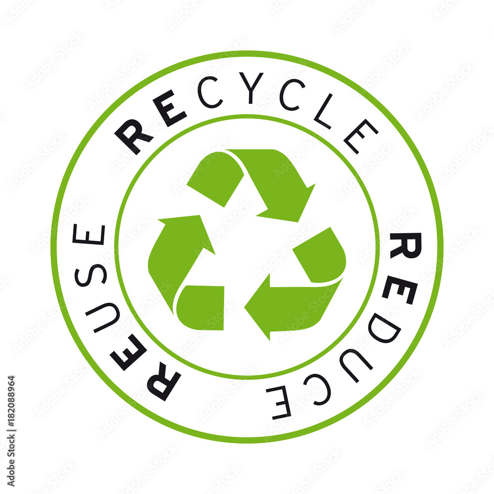 Logo sticker recycle Logo sticker recycle
