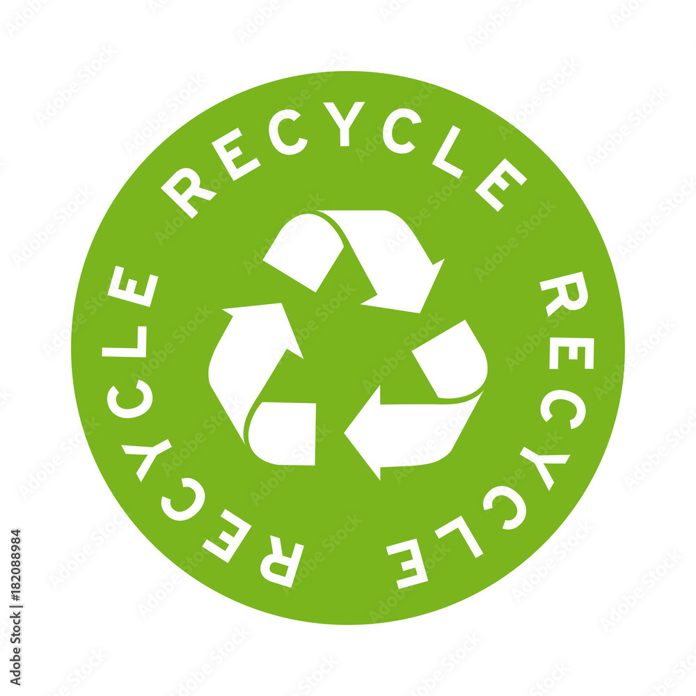 Logo sticker recycle Logo sticker recycle