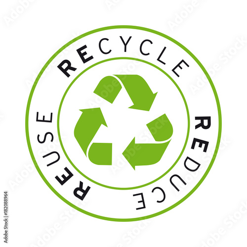 Logo sticker recycle