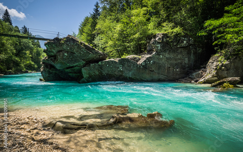 The River Soca in Slovenia