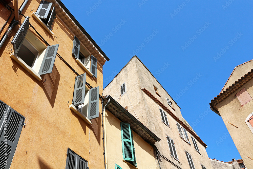 old town houses in Hyères - France
