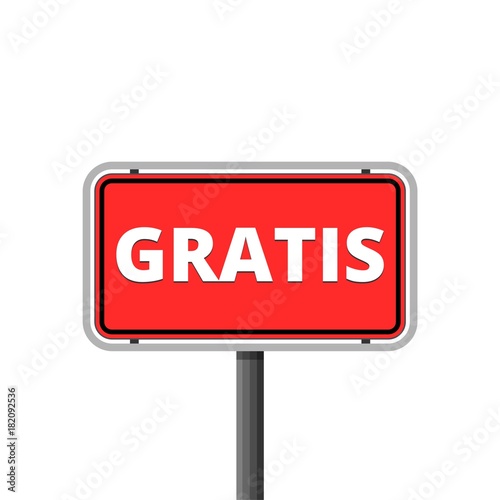 Gratis sign, icon, stamp 