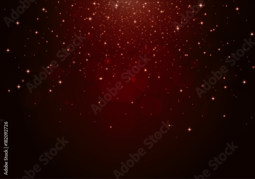 étoile fond rouge
