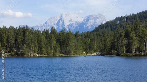 Hintersee with view to the Hochkalter