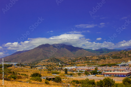 Mountain. Spanish landscape. Estepona city, Costa del Sol, Andalusia, Spain. Picture taken – 17 august 2017.