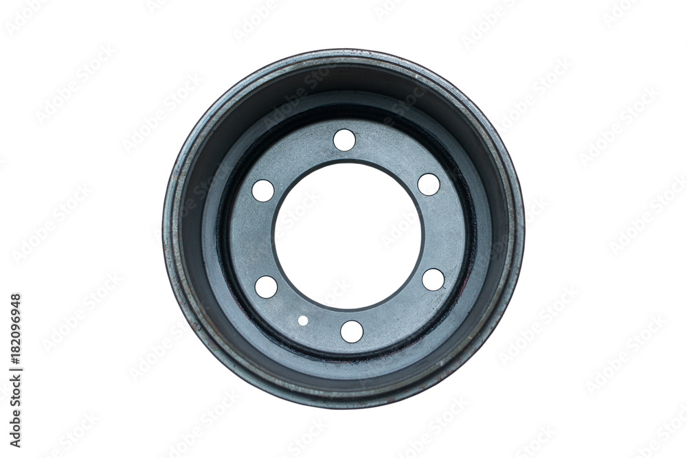 auto brake wheels. Isolated on white with clipping path auto brake wheels. Isolated on white with clipping path