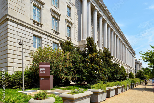 Internal Revenue Service Building And Sign In Washinton, DC photo